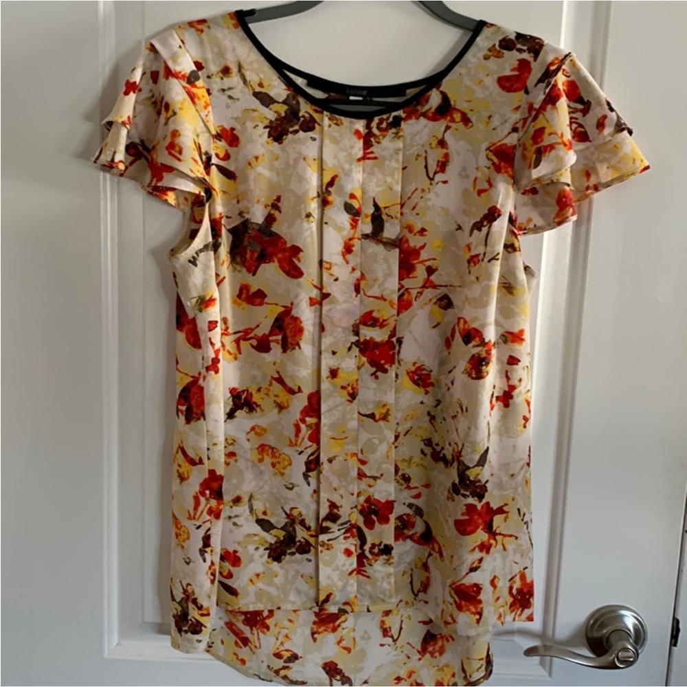 🌻Kensie Boho Top with Fluttery Sleeves – Versatile & Lightweight 🍁